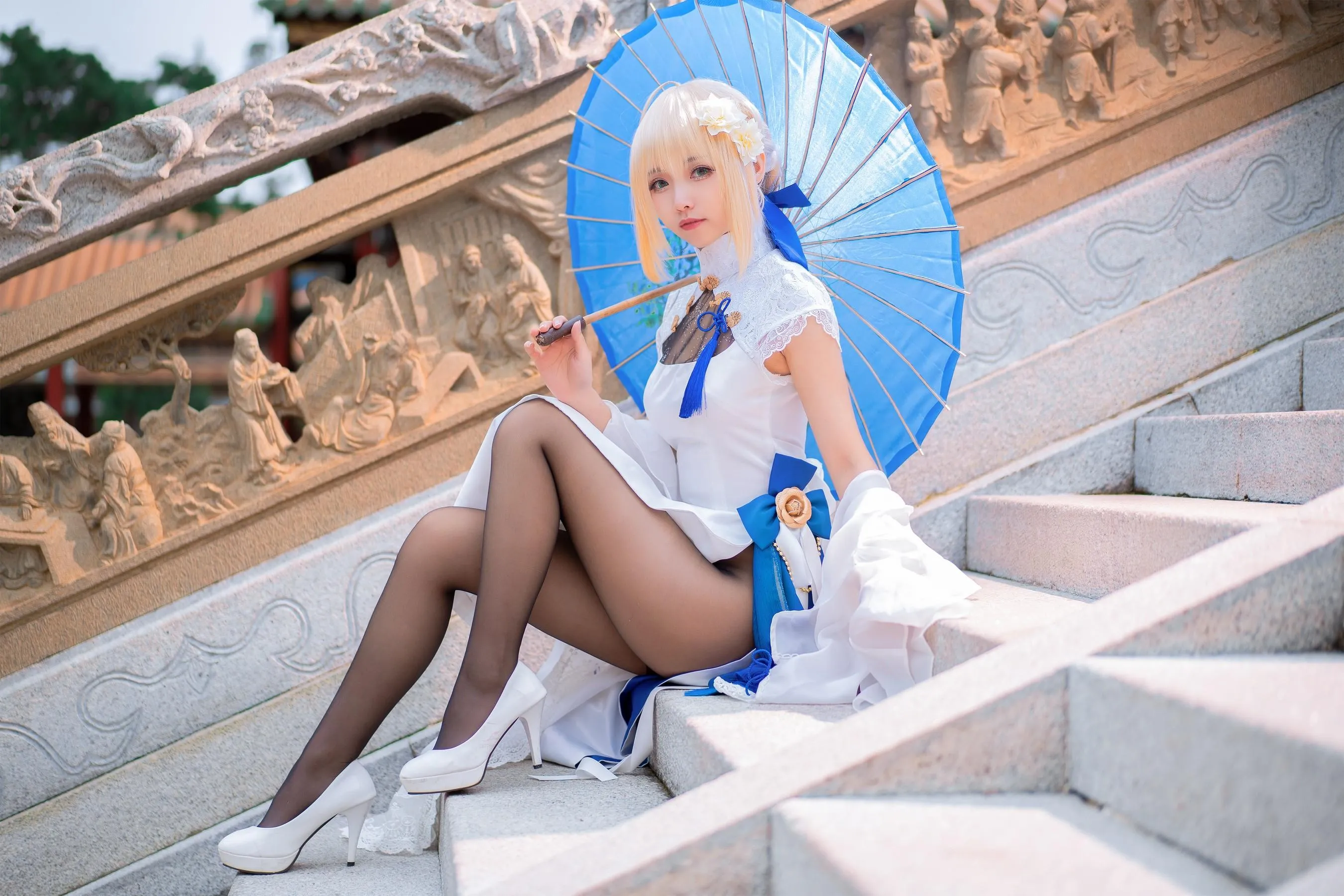 大大卷卷小卷 – NO.22 FGOsaber 四周年旗袍 [15P]插图9